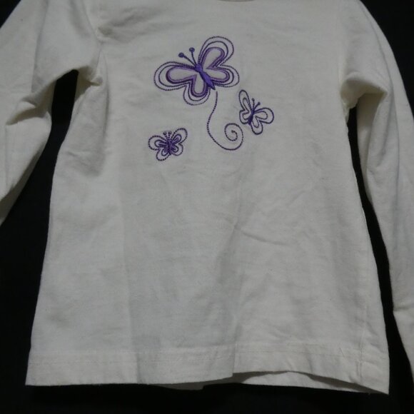 KLOZ FOR KIDS | size 3 | 100% Cotton | Embroidered Butterfly Front Long Sleeve - Picture 7 of 15